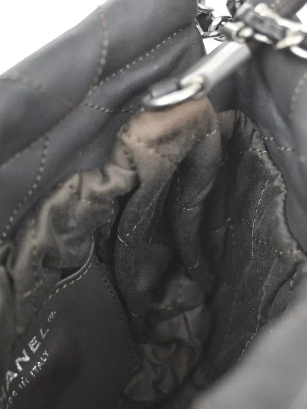 CHANEL leather has